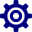 navy blue engineering icon