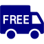 navy blue free shipping icon