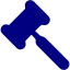 navy blue gavel 2 icon