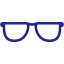 navy blue glasses 2 icon