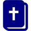 navy blue holy bible icon