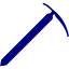 navy blue ice axe icon