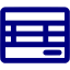 navy blue invoice icon