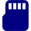 navy blue micro sd icon