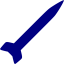 navy blue missile icon