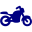 navy blue motorcycle icon