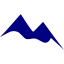 navy blue mountain icon