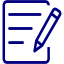 navy blue notepad icon