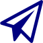 navy blue paper plane icon