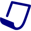 navy blue paper icon