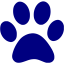 navy blue paw icon