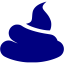 navy blue poo icon