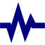 navy blue pulse icon