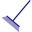 navy blue rake icon