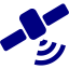 navy blue satellite icon