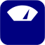 navy blue scale icon