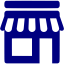 navy blue shop icon