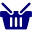 navy blue shopping basket 2 icon