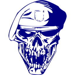 Navy blue skull 56 icon - Free navy blue skull icons