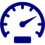 navy blue speedometer icon