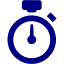 navy blue stopwatch icon