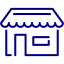 navy blue store icon