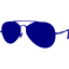 navy blue sunglasses icon