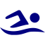 navy blue swimming icon