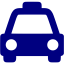 navy blue taxi icon