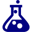 navy blue test tube icon