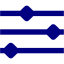 navy blue timeline icon