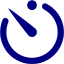 navy blue timer icon