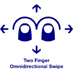 two finger omnidirectional swipe 2 icon