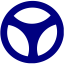 navy blue wheel 2 icon