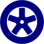 navy blue wheel 3 icon