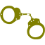 olive handcuffs icon