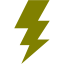 olive lightning bolt icon