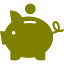 olive piggy bank 2 icon