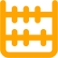 orange abacus icon