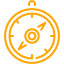 orange compass 2 icon