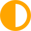 orange contrast icon