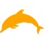 orange dolphin icon