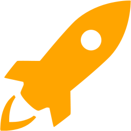 Orange Rocket Icon Free Orange Rocket Icons