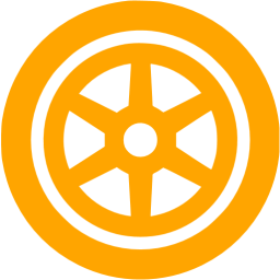 Orange Wheel Icon Free Orange Wheel Icons