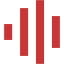 persian red audio spectrum icon