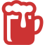 persian red beer icon