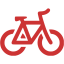 persian red bicycle 2 icon