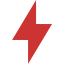 persian red bolt icon