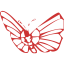 persian red butterfly 2 icon