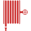 persian red fire hose icon